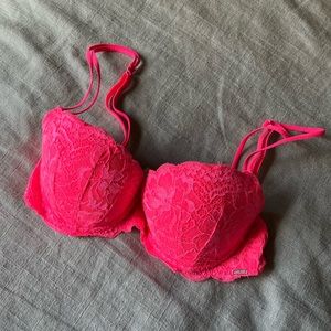 PINK Lace Push-Up Bra